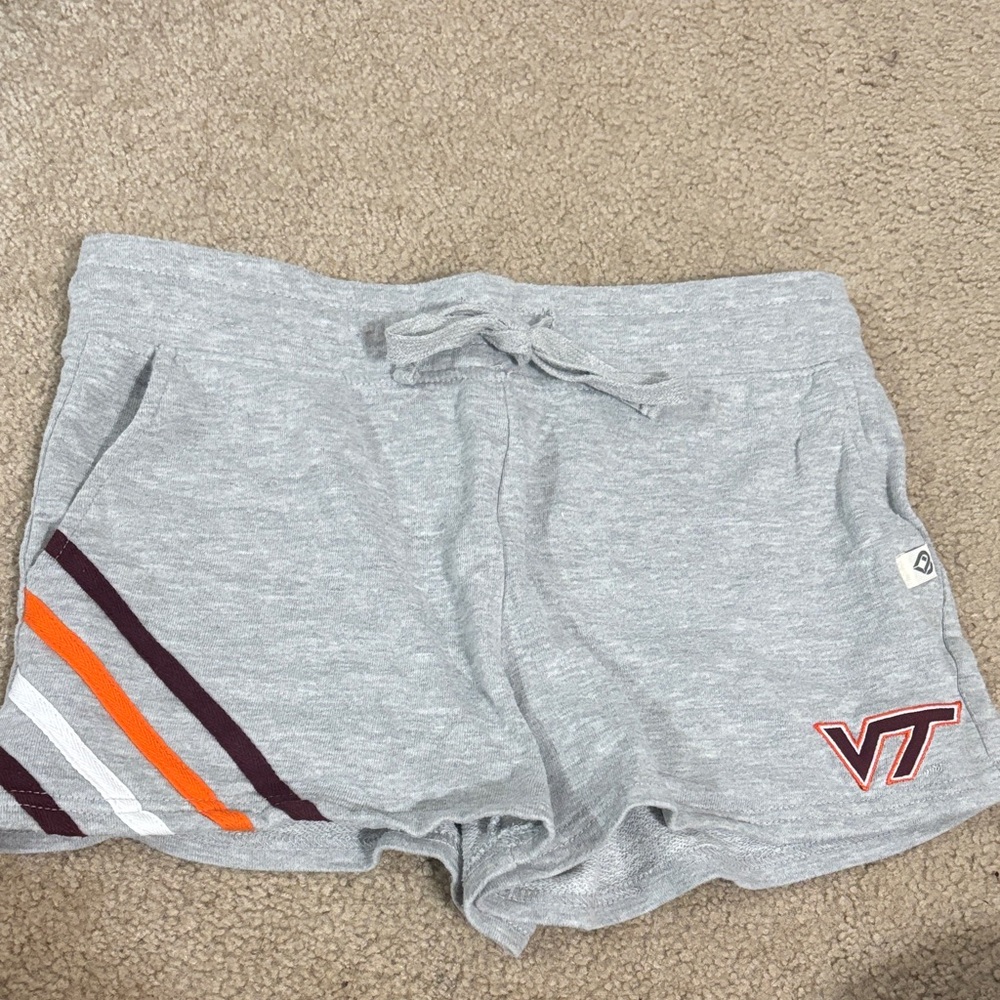 Colosseum Gray Lounge Shorts with VT Logo